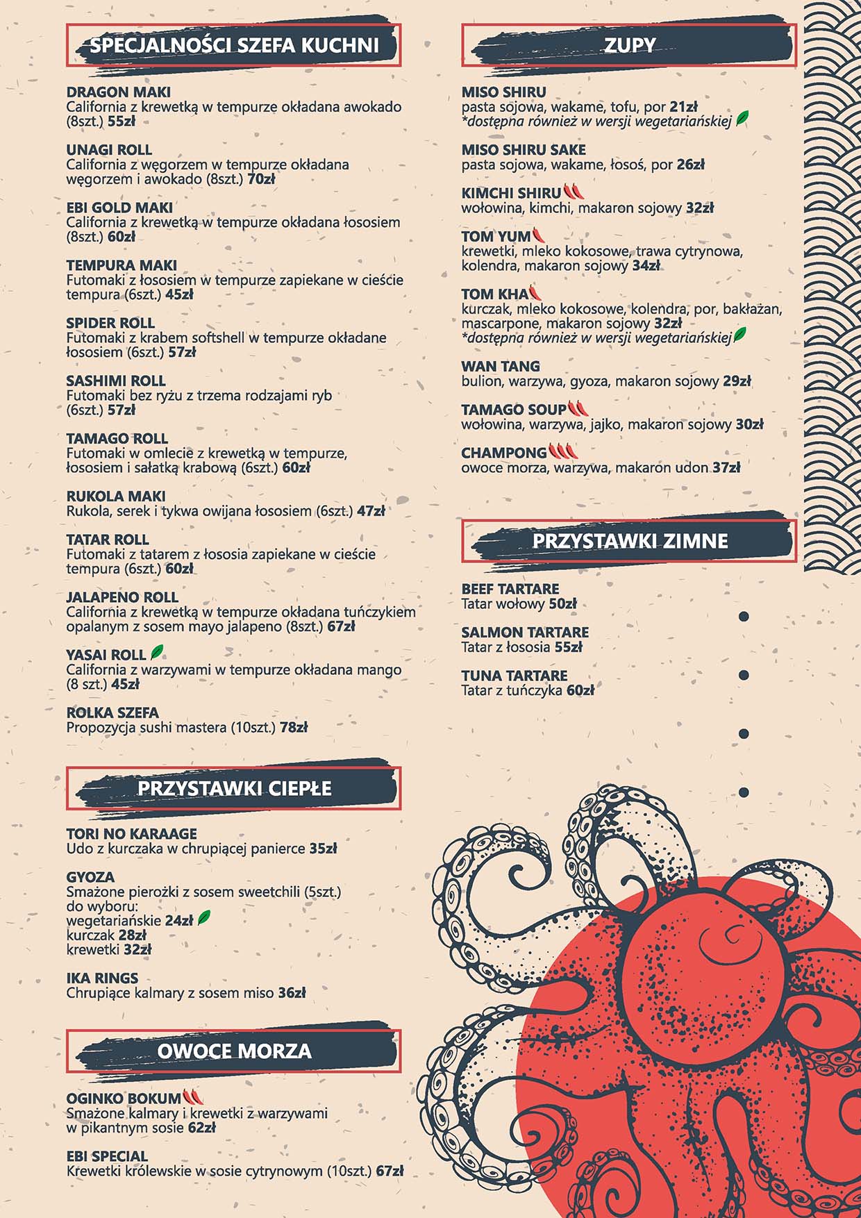 Menu Sushi House – strona 2